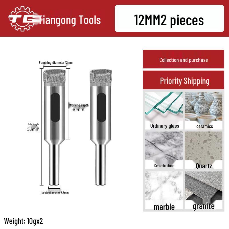 Tiangong Glass & Tile Hole Saw for Drilling and Enlarging Marble and Tile Holes