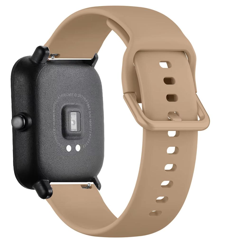 Силиконовый ремешок 20 мм/22 мм Для Amazfit GTS/2/2e/4/3/GTS2 Mini/GTR 4/47 мм/GTR2/2e/stratos 2 Браслет для часов Amazfit bip 6 5 3 ремешки