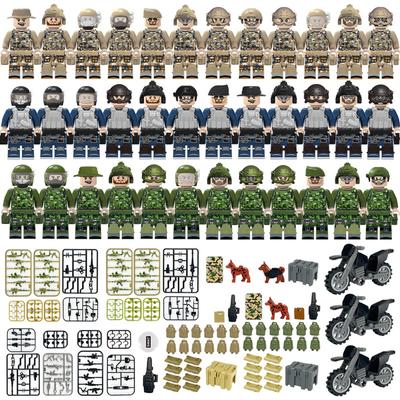 Военная серия Спецназ Патрульный мотоцикл Детская игрушка-конструктор