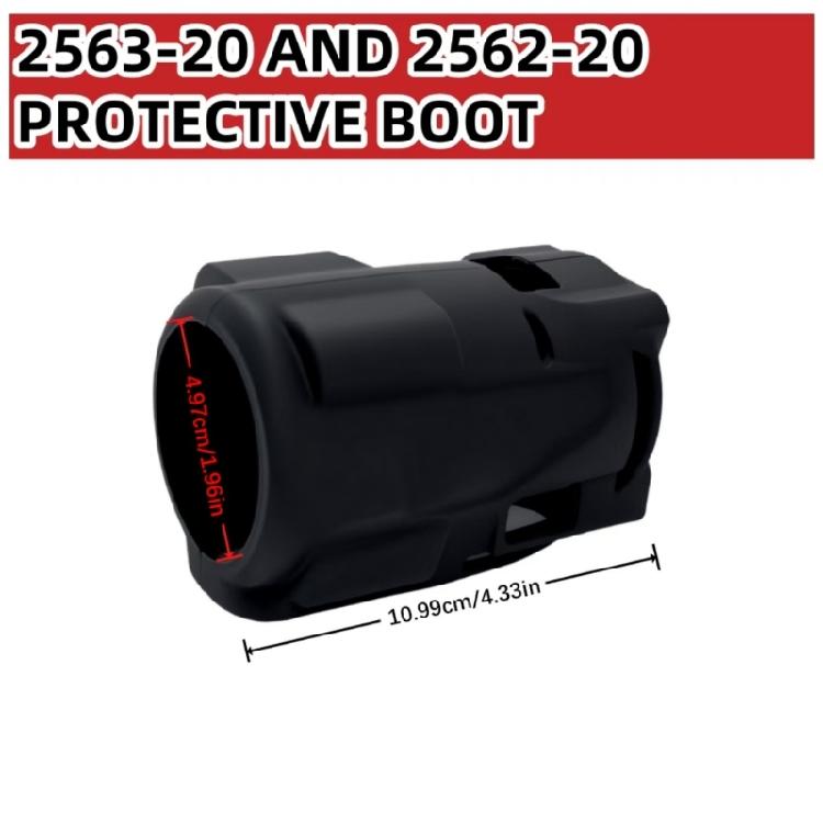 Нескользящая силиконовая защитная накладка 49-16-2563 Для гаечного ключа 3/8 и 1/2 дюйма Крышка для отвода тепла