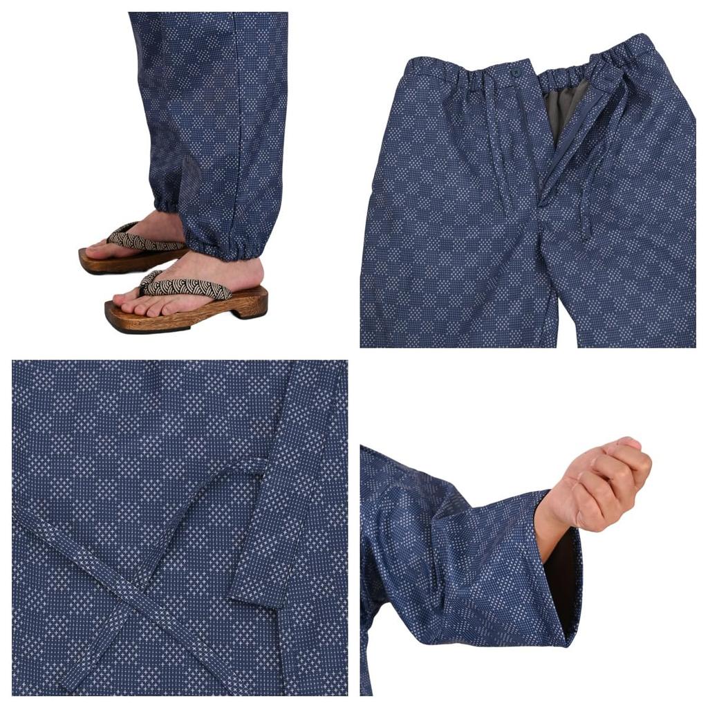 Cold Water Japanese Fleece Samue [HOHO AYUMU] Protection, Repellent, Pattern, Lining, [03 Pattern] [M]