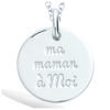 [R1715] - Silver Pendant 'My Mom To Me' (rhodium) - 15mm