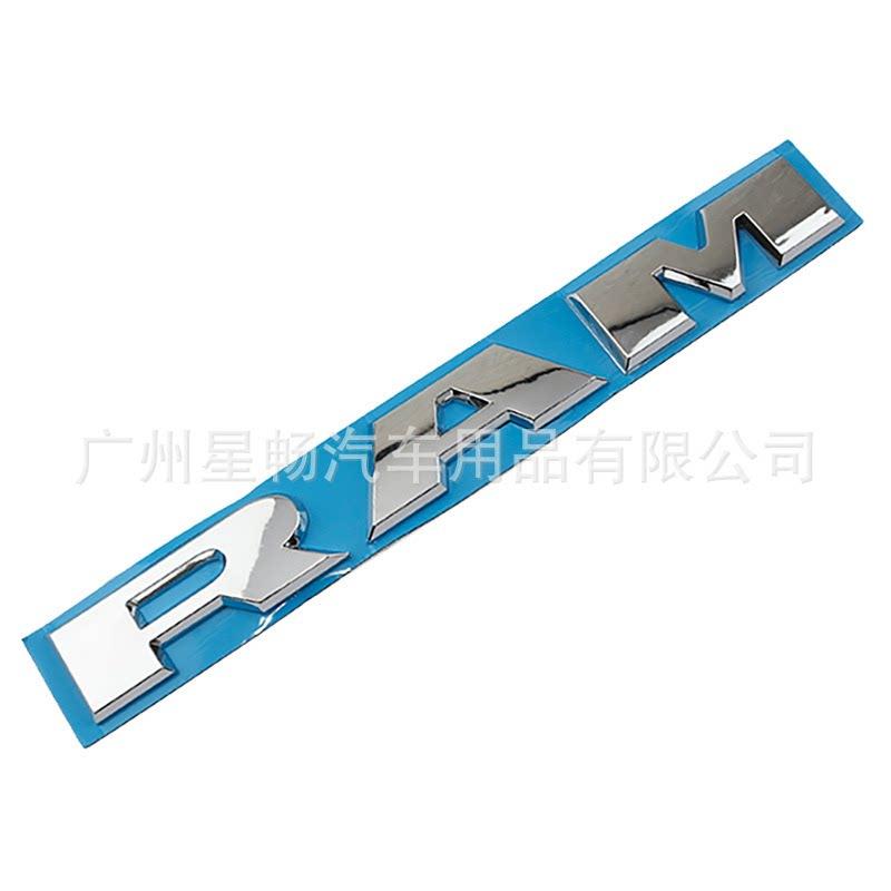 Applicable to the new car logo RAM side label 1500 2500 3500 modified RAM fender English sticker