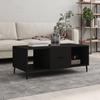  Coffee Table, Black, 102x50x40 Cm, Wood-based Material