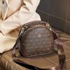 New Fashion High-end Printed Small Round Bag Casual Women's Bag Retro Style Versatile Shoulder Bag