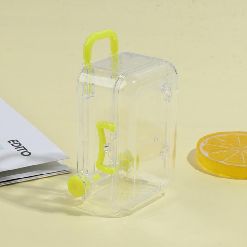 Mini Plastictravel Suitcase Luggage Box Doll Accessories Furniture Kids Toy