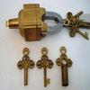 Key Master Padlock Brass Finish