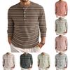 Men's Loose Casual Button Down Collar Long Sleeve Top