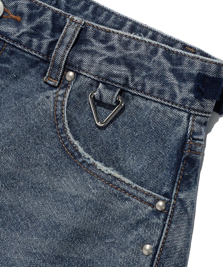 East Coast Washed Stud Denim Skirt_Blue(Ik2Effd190A)