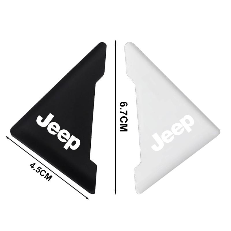 2 шт. Силиконовые защитные накладки на углы дверей автомобиля, предотвращающие столкновения, для Jeep Renegade Compass Grand Cherokee Wrangler Jk Gladiator
