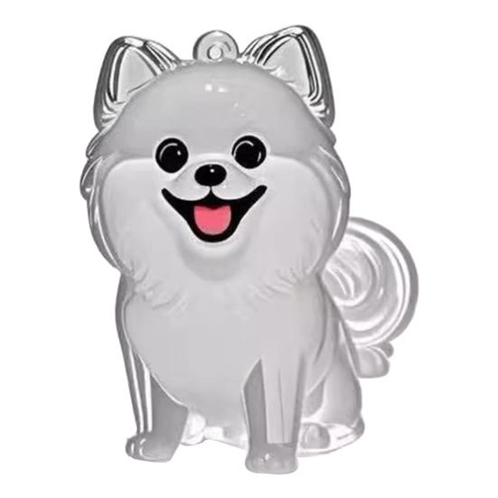 Брелок для собаки Персонализированный памятный сувенир для питомца Прозрачная акриловая оболочка Корги Померанский шпиц Бульдог Легкий брелок с породой собаки