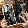 Чехол для телефона: 2D плоский, подходит для Samsung Galaxy A34 A35 M05 M06 S20 S22 S21 FE Plus 5G, черно-белое аниме, идеальный Рождественский и Хэллоуинский праздник