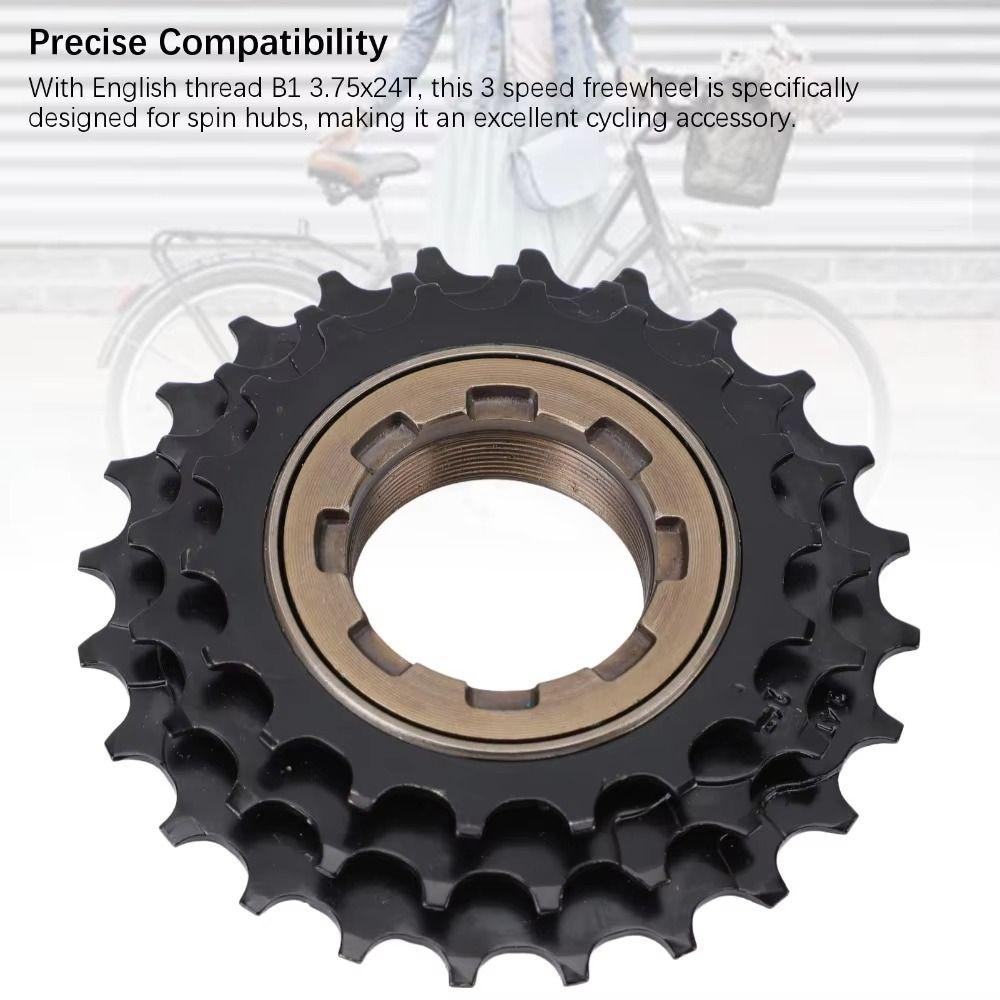 Replacement 3 Speed Freewheel High Strength Cycle Freewheel Bicycle Flywheel Spin Hub