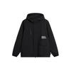 Li Ning CF Suo Solid Color Casual Zip-Up Hooded Long Sleeve Jacket Men Jackets Black AJDU249-2