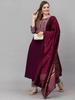 Indian Women Bollywood Kurta Pant Dupatta Set Designer Top Tunic Kurti Salwar Suit Dress