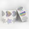 Valentine's Day Holographic Laser Self-Adhesive Sealing Stickers - 500/Roll