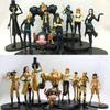 Аниме DXF One Piece Film Gold Grandline Men 9 шт./набор Персонажи 15-й годовщины Фигурка Луффи Коллекционные игрушки