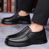 The First Layer of Cowhide Men's Business Dress Leather Shoes Men's Fashion Shoes One Pedal Cover Foot Casual Single Shoes
