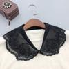 Lace Floral Fake Collar for Women Shirt Detachable Collar Shoulder Wraps Female False Collar Neckwear Clothing Accessories