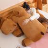 Giant Cute And Charming Capybara Plush Doll Floor Mat Tall Superior Quality Animal Brown Capybara Plush Carpet Home Decor Present Designed For Boys