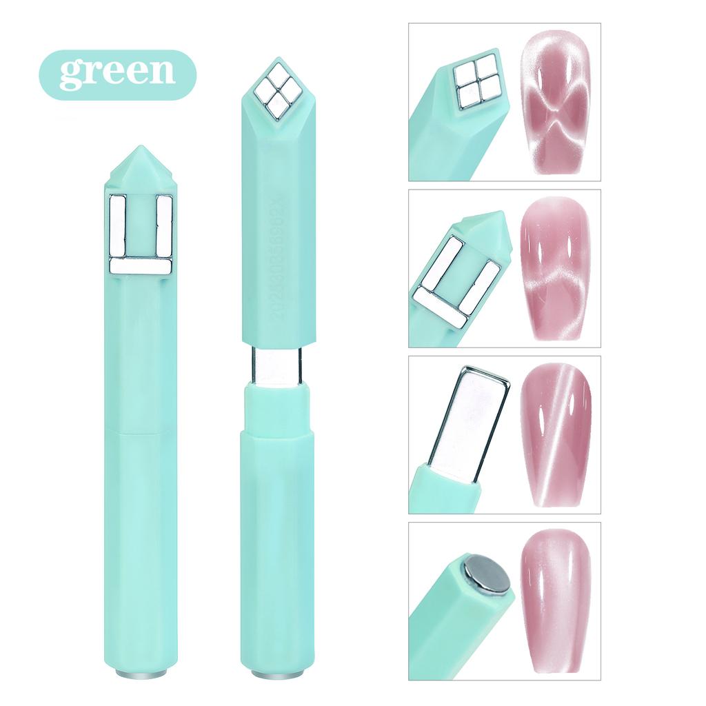 4 в 1 Сильный магнитный многофункциональный инструмент-магнит для ногтей Ручки для эффекта «кошачий глаз» 3D узор «четырехлистный клевер» для салонного DIY маникюра
