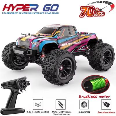 2024 Новый 1/16 4WD RC автомобиль Высокая скорость 70 км/ч восхождение гоночный дрифт высокая мощность бесщеточный RC гоночный автомобиль RC автомобиль внедорожный грузовик игрушка детский подарок