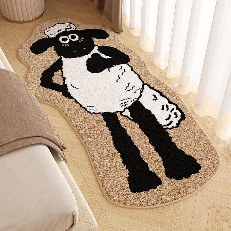 Relaxed Animal-Print Shag Rug—Non-Slip, Soft, and Warm—For Walk-In Closets, Bedroom Entrances, and Bedside—Home Decor