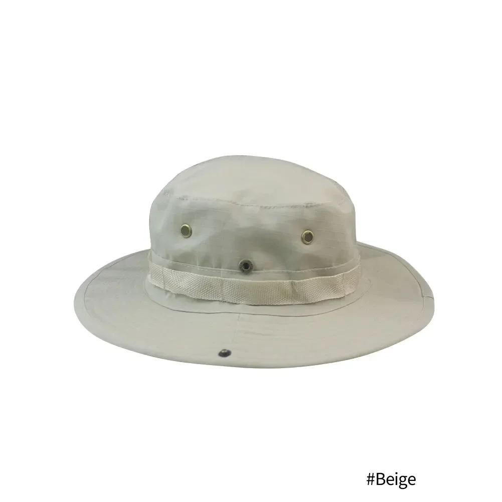 Camouflage Boonie Hat Tactical Bucket Hats Panama Summer Cap Hunting Hiking Outdoor Camo Sun Caps Men