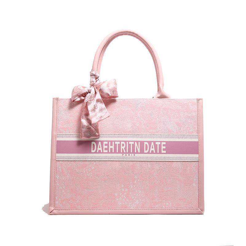 Вместительная сумка-письмо Новая повседневная сумка для шопинга Универсальный шелковый платок Модная популярная сумка-тоут