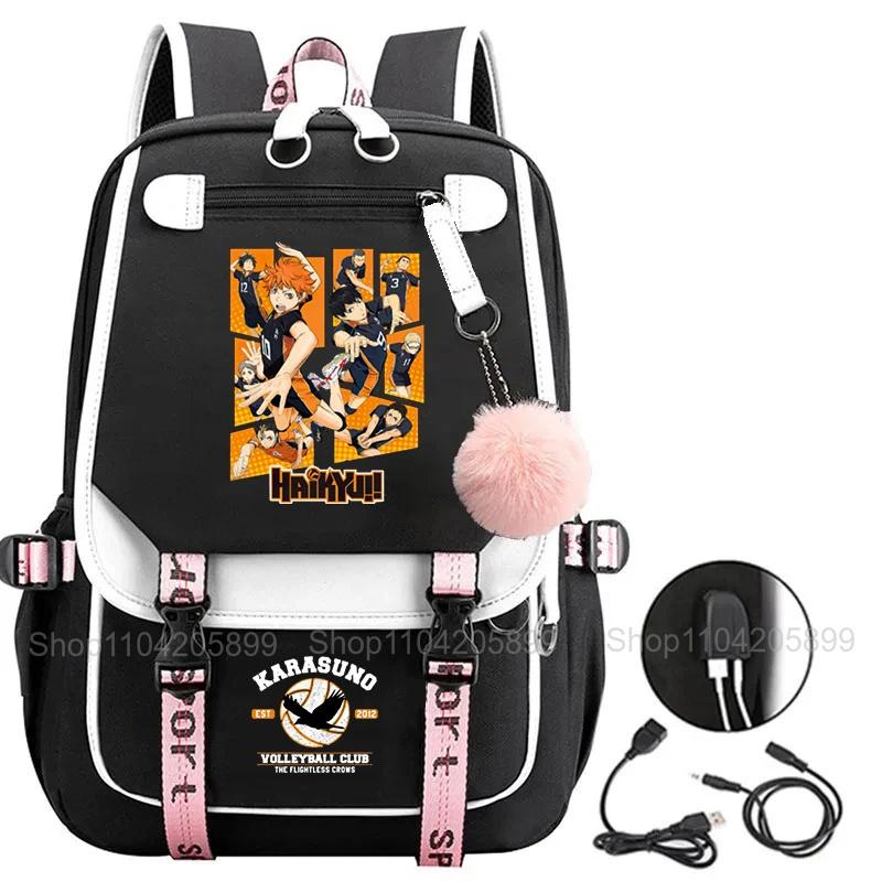 Рюкзаки Jujutsu Kaisen Аниме Mochila Ученик Подросток Рюкзак Мужчины Женщины Повседневный USB-зарядка Ноутбук Внешняя Поездка Рюкзак