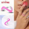 Infinite love Jewelry Черное и Розовое Сердце Блестящие Циркониевые Кольца Модные Новые Кольца из Серебра 925 Пробы для Женщин Подарок на День Святого Валентина