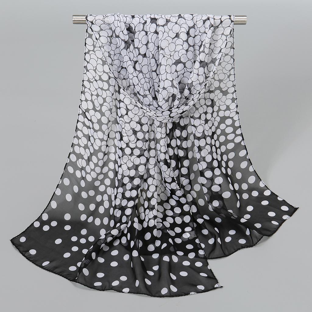 Весенний шифоновый шарф с принтом, пляжная шаль с цветочным принтом, легкий шейный платок, летний шарф-шаль для защиты шеи от солнца, 150*50см