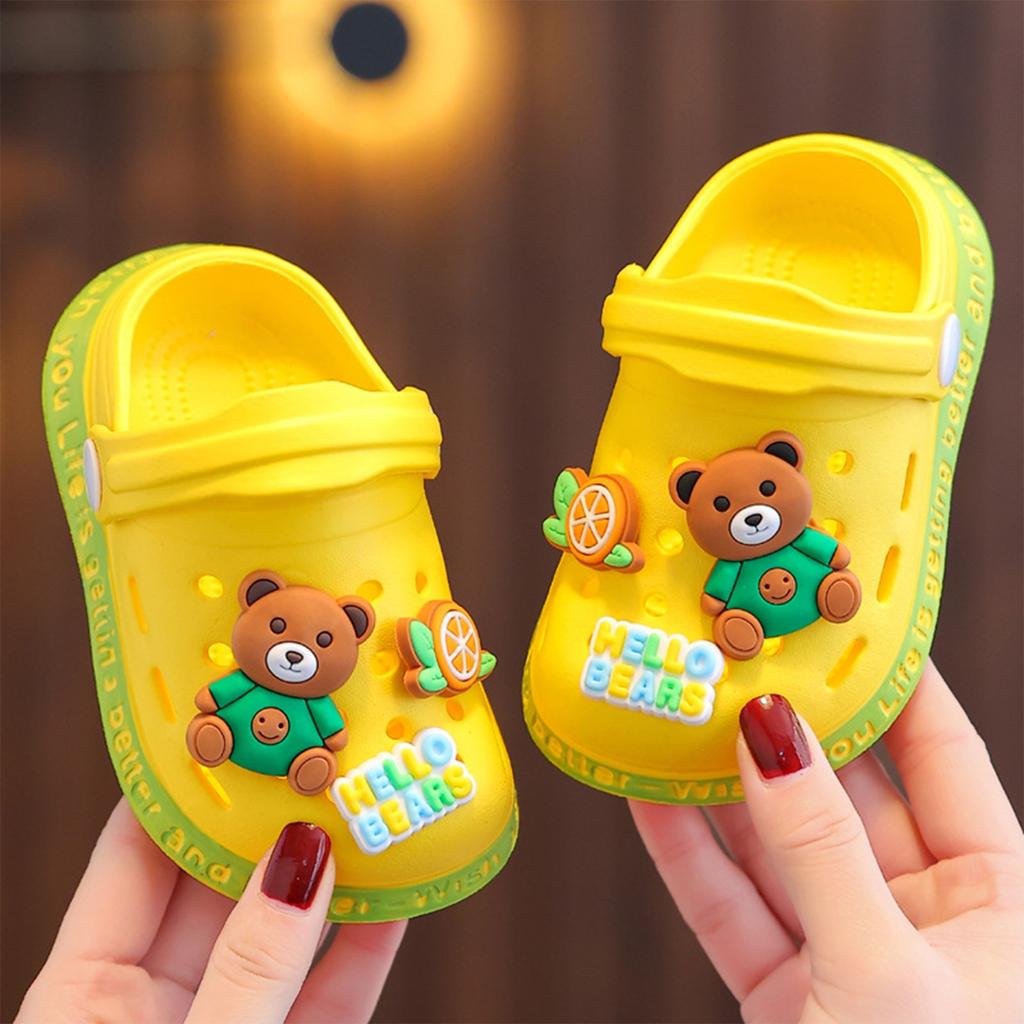 Children's Slippers Summer Cute Cartoon Slip Soft Sole Baby Baotou Slippers