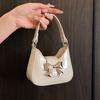 2025 Spring New Trendy Versatile Underarm Bag Foreign Style Chain Small Bag Women's Bow Mini Shoulder Messenger Bag