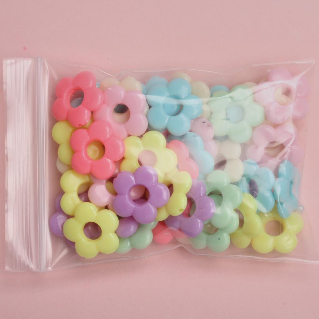 Творческий ручной работы красочный цветок морская звезда DIY DIY аксессуары ювелирные изделия бусины модные 50 шт. акриловые бусины DIY полые свободные бусины