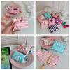 Bear Flower Coin Purse Canvas Cloth Envelope Wallets Simple Mini Cash Wallet  Female