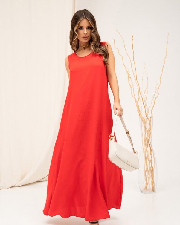 Длинный сарафан свободного кроя ISSA PLUS