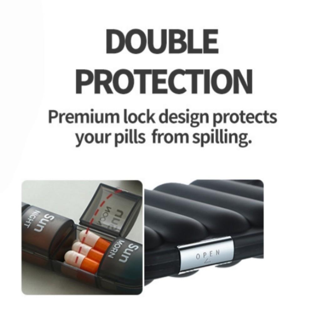 21/28 Grids 7-Day Pill Box Sealed Damp-proof Weekly Pill Organizer Separate Container Daily Compartments Travel Pill Case