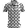 Stylish Checkered Short Sleeve Polo Shirt, Versatile Casual Top for Daily Wear.