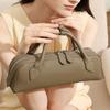 Genuine Leather Hand-held Underarm Women's Bag Large-capacity Commuting Single-shoulder Long Baguette Women's Bag