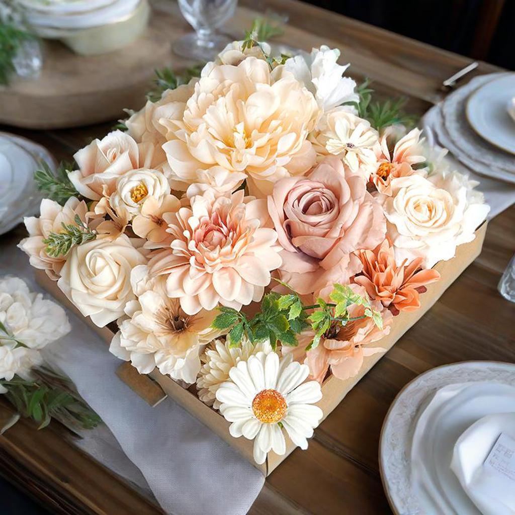Elegant Artificial Flower Arrangement Set for Home Decor Parties and Special Occasions - Perfect for DIY Projects and Gifts