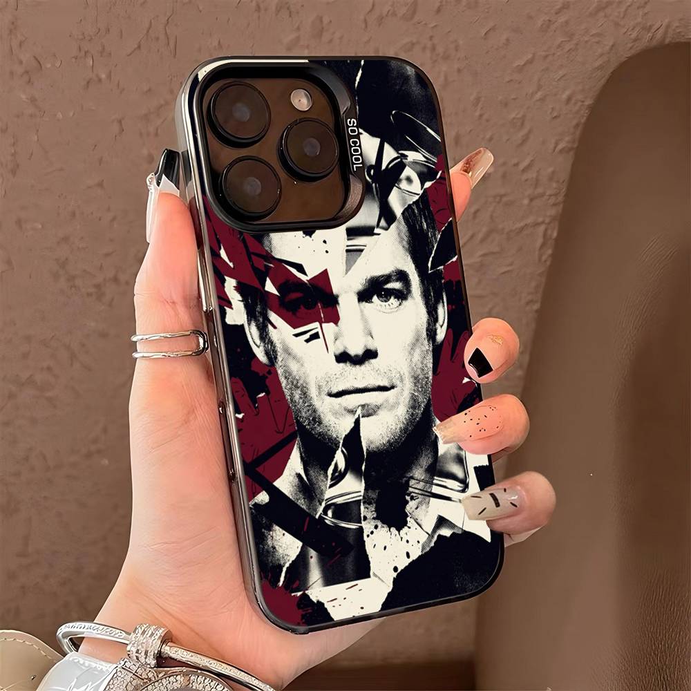Чехол для телефона Декстер Морган для iPhone 17 16 15 14 13 12 11 Pro Max Plus Серебристый цвет