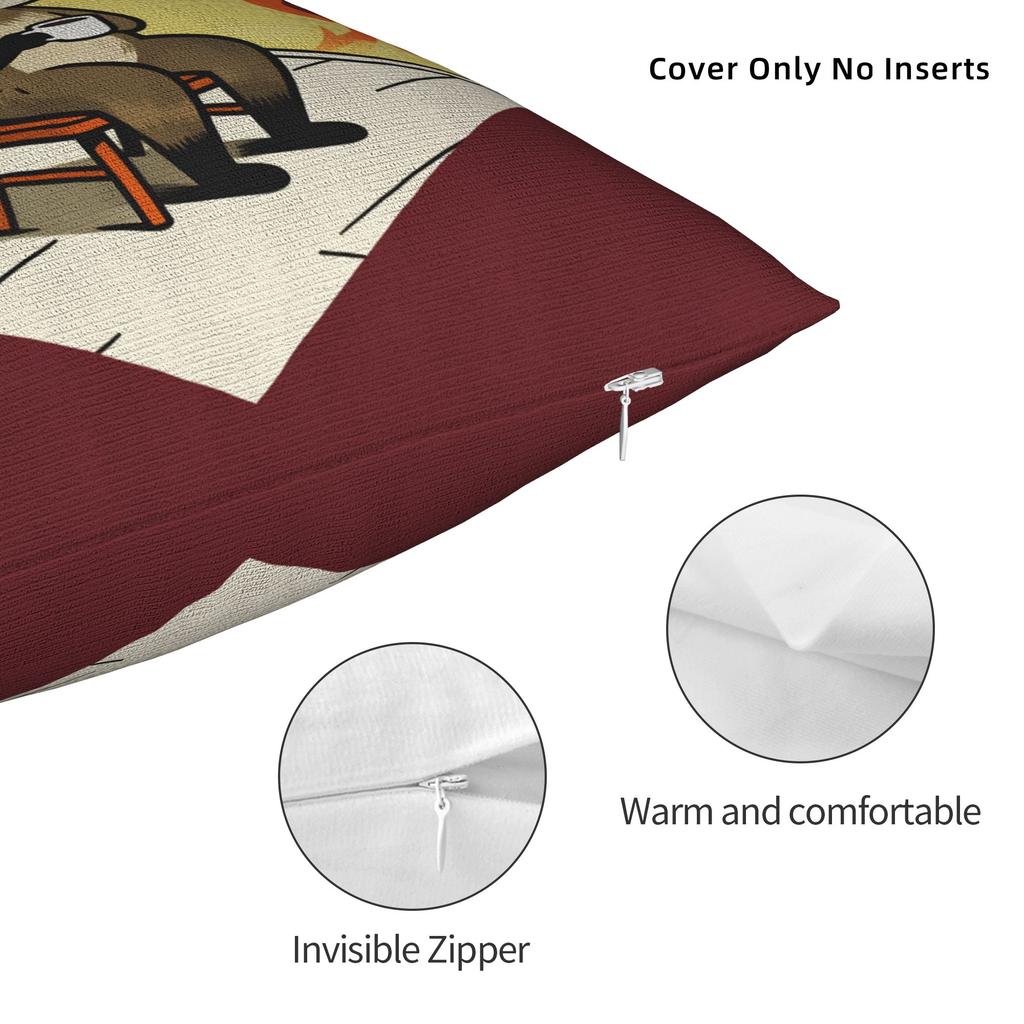 This Is Fine Dog Pillowcases Novelty Pillow Case For Living Room Bed Chair Print Pillow Cover