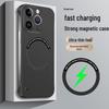Безрамочный магнитный чехол Magsafe для iPhone 17 Pro Max с защитой от падений