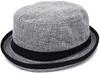 Happy Hat Pork Pie 62cm Light Linen-Style Hat, (XXL), Gray, Hat-1090-01-62