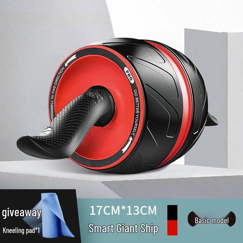 Silent Auto-Rebound Ab Wheel: Beginner Home Ab Muscle Trainer