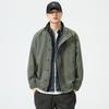 Heavy American Retro Trendy Brand Tooling Jacket Jacket Men'S Loose High-End Stand-Up Collar Silhouette Top