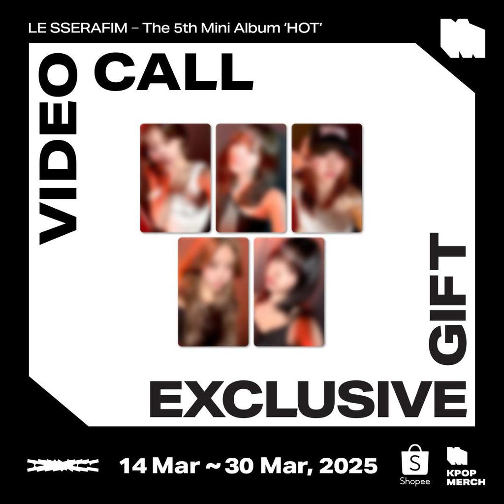 LE SSERAFIM ГОРЯЧЕЙ (5-й Мини) Вкл.. KPOP MERCH POB