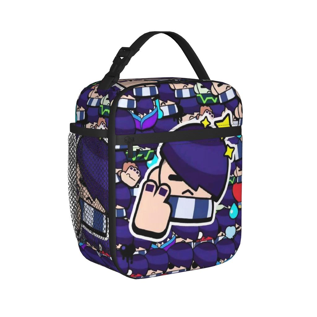 Sandy Leon Spike Game Thermal Insulated Lunch Bag for Travel Portable Food Bag Container Thermal Cooler Lunch Boxes