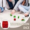 Square Watermelon Dice 6 Faces Bar Game Dice Fun Summer Breeze Dice  Bar Entertainment